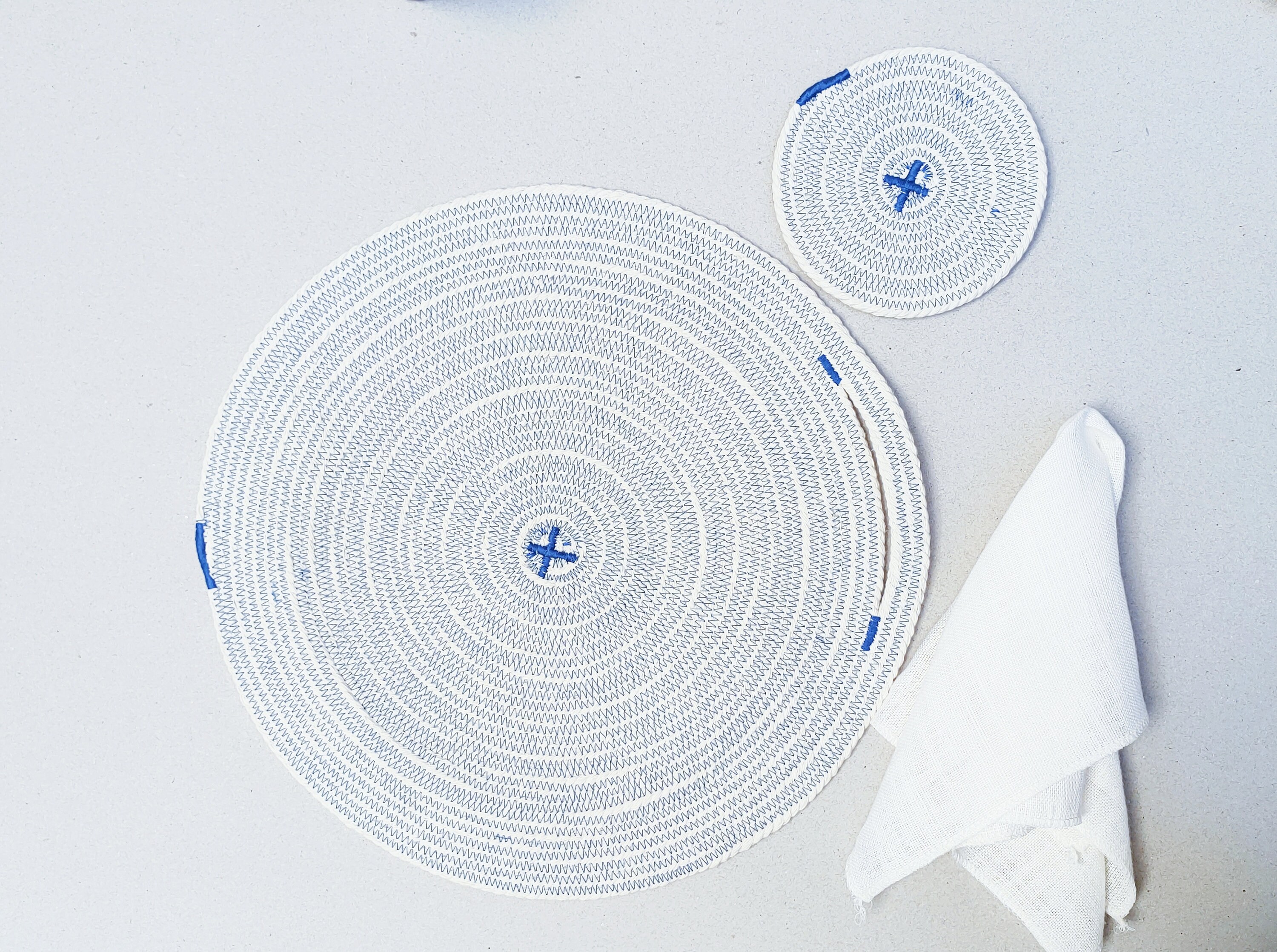 Modern & Simple Cotton Rope Placemats and Coasters Perfect for a