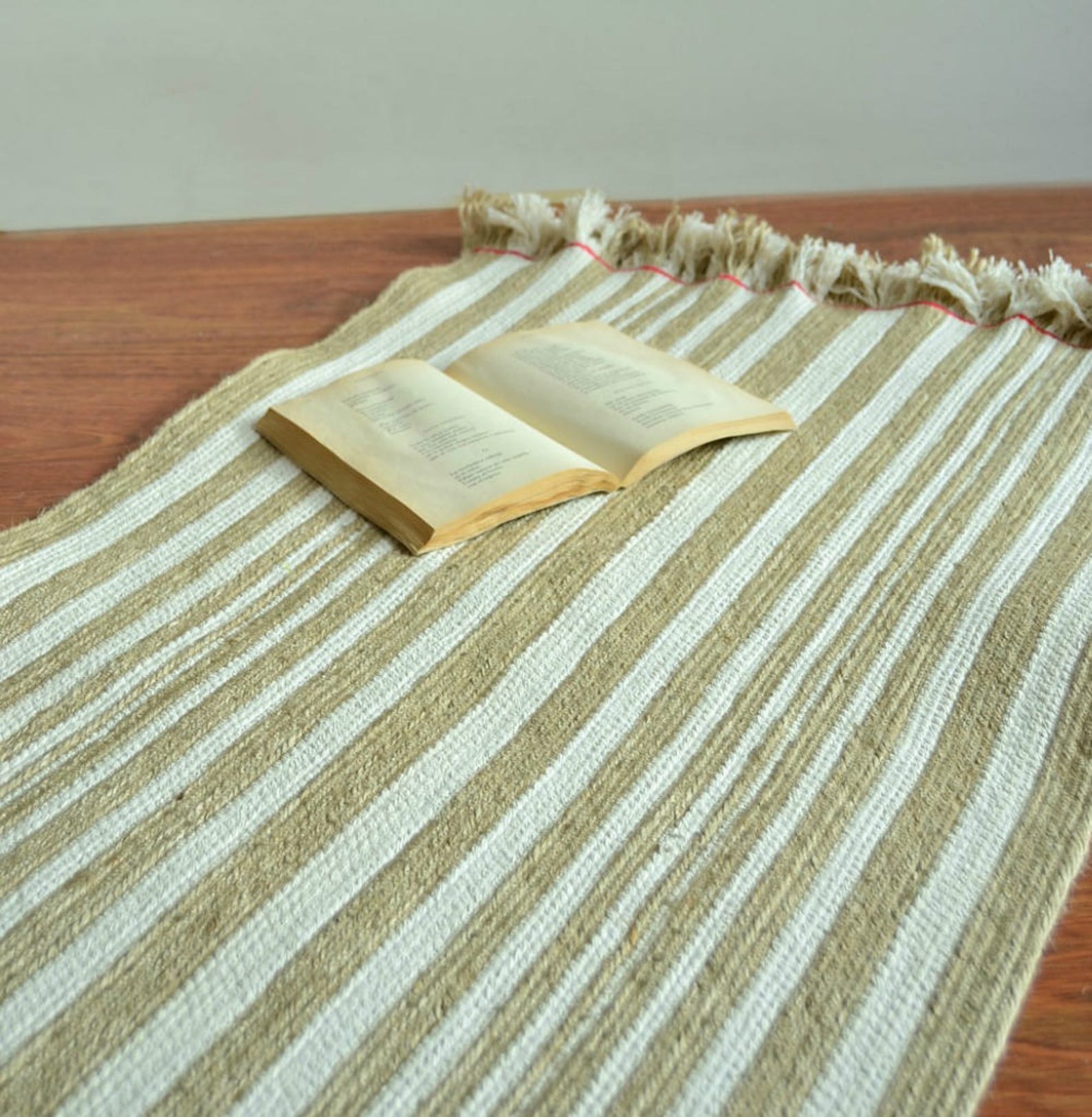 Natural Handmade Fibre Rug for Your Entryway Made of Natural Jute and