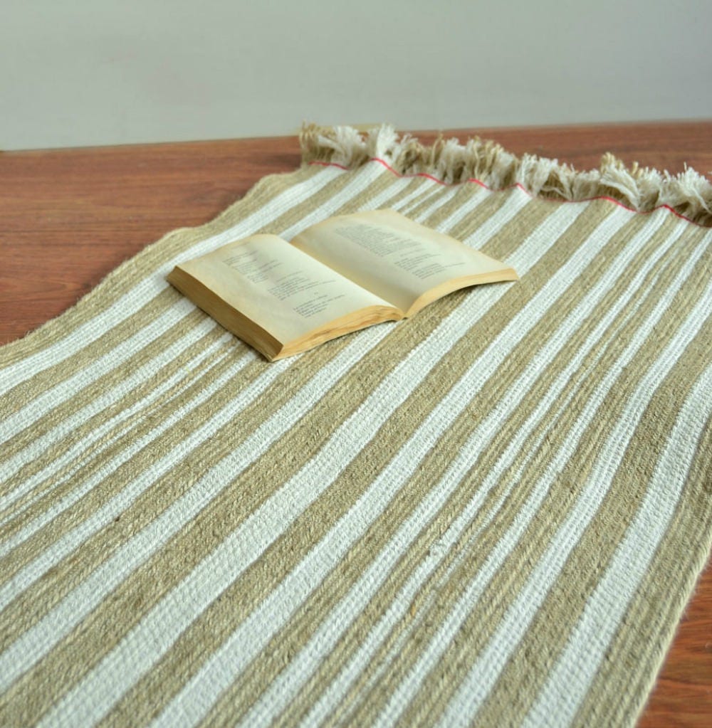Natural Handmade Fibre Rug for Your Entryway Made of Natural Jute and ...