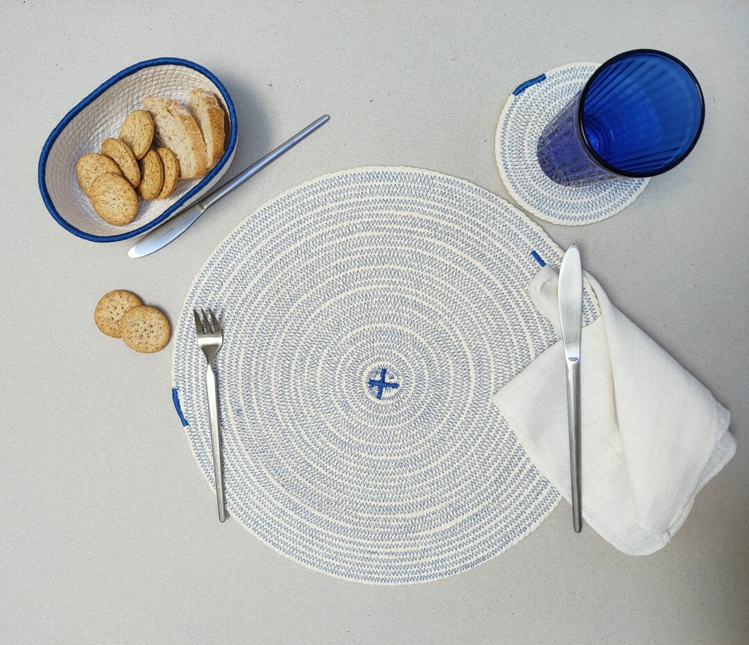 Modern & Simple Cotton Rope Placemats and Coasters Perfect for a