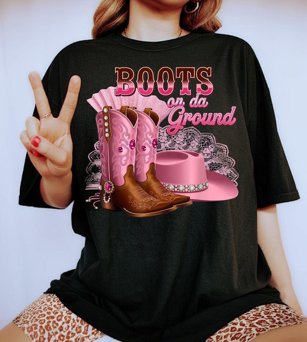 Walk The Line Cowboy Boot Sweater (Sand) main image 1