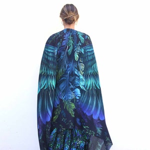 Sini Wing Shawl, Accessories For Mom, Rave Pashmina, Mothers Day Gift, Feather Wrap Shawl, Festival Clothing, Spring Scarf, Womens Sarong image 3