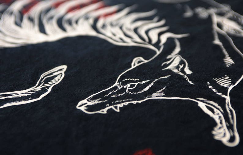 Chemise Thylacine, T-shirt Tigre de Tasmanie, Vêtements Burning Man, T-shirt pour hommes, Haut noir pour hommes, Chemise ethnique, Chemise en coton biologique, Tee-shirt animal image 6