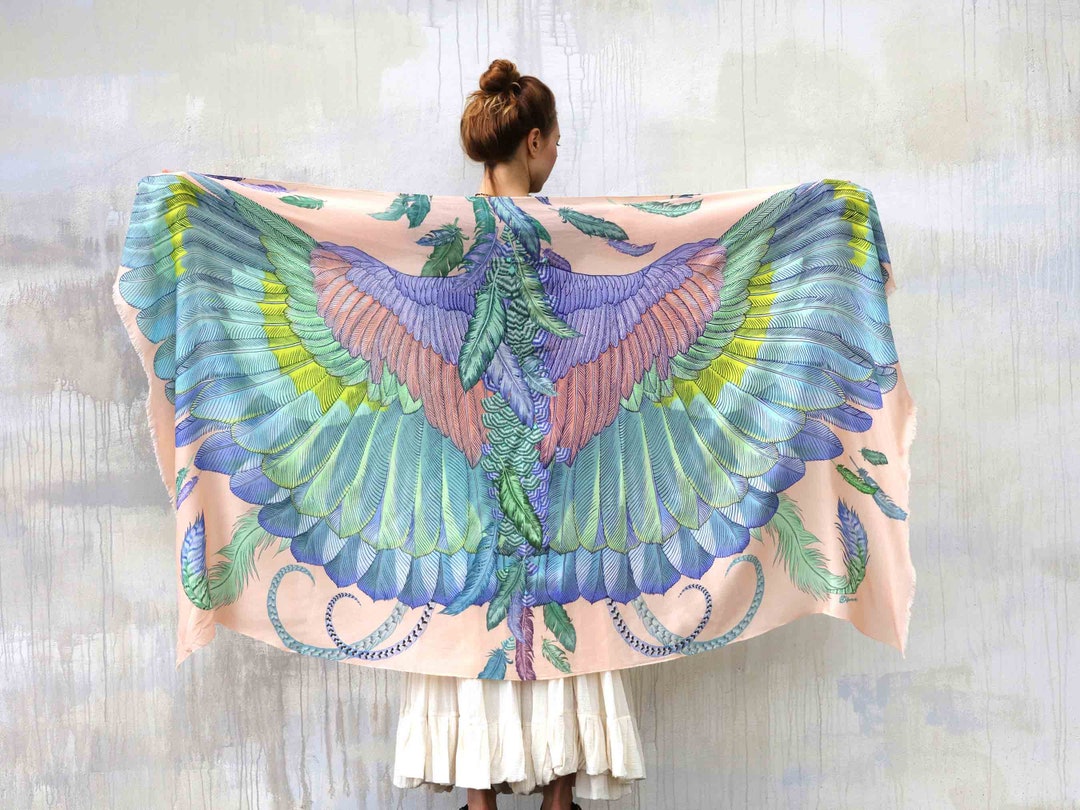 Dulce Fairy Wings Scarf, Best Gifts for Her, Warm Winter Shawl, Feather ...