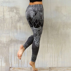 Yoga Leggings, Fitness Leggings, Sports Wear, Womens Clothing, Women Active Wear, Workout Leggings, Mandala Gym Pants, Athletic Wear image 5