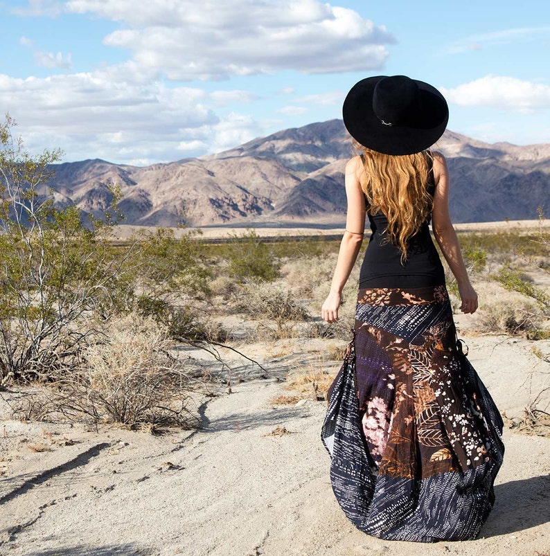 Boho Maxi Skirt Woman Clothing Festival Skirt Long Skirt image 5