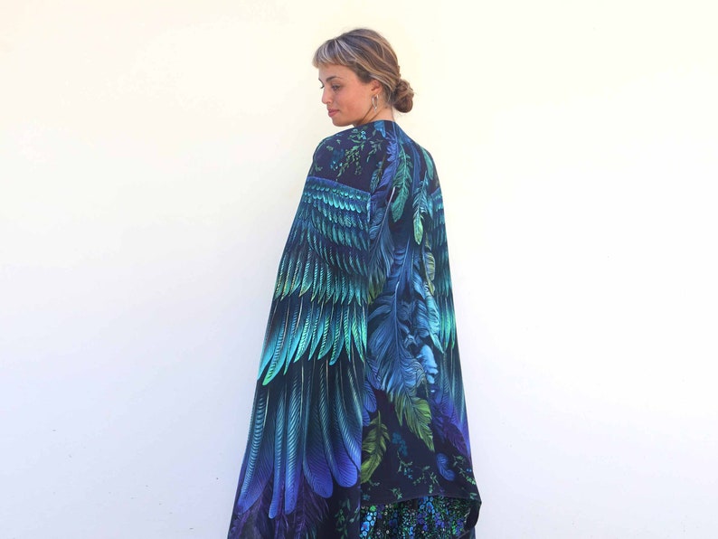 Sini Wing Shawl, Accessories For Mom, Rave Pashmina, Mothers Day Gift, Feather Wrap Shawl, Festival Clothing, Spring Scarf, Womens Sarong image 8