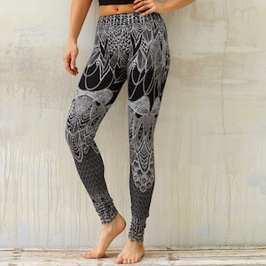 Yoga Leggings, Fitness Leggings, Sports Wear, Womens Clothing, Women Active Wear, Workout Leggings, Mandala Gym Pants, Athletic Wear