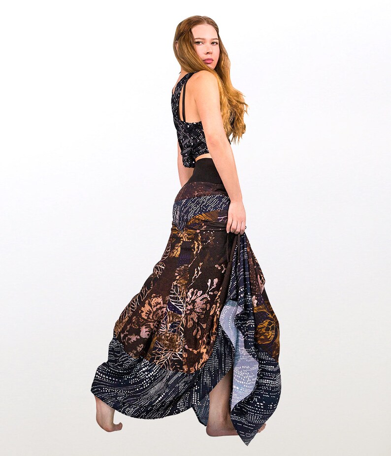 Boho Maxi Skirt Woman Clothing Festival Skirt Long Skirt image 3