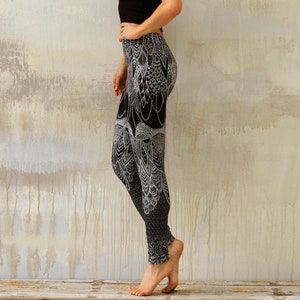 Yoga Leggings, Fitness Leggings, Sports Wear, Womens Clothing, Women Active Wear, Workout Leggings, Mandala Gym Pants, Athletic Wear image 2