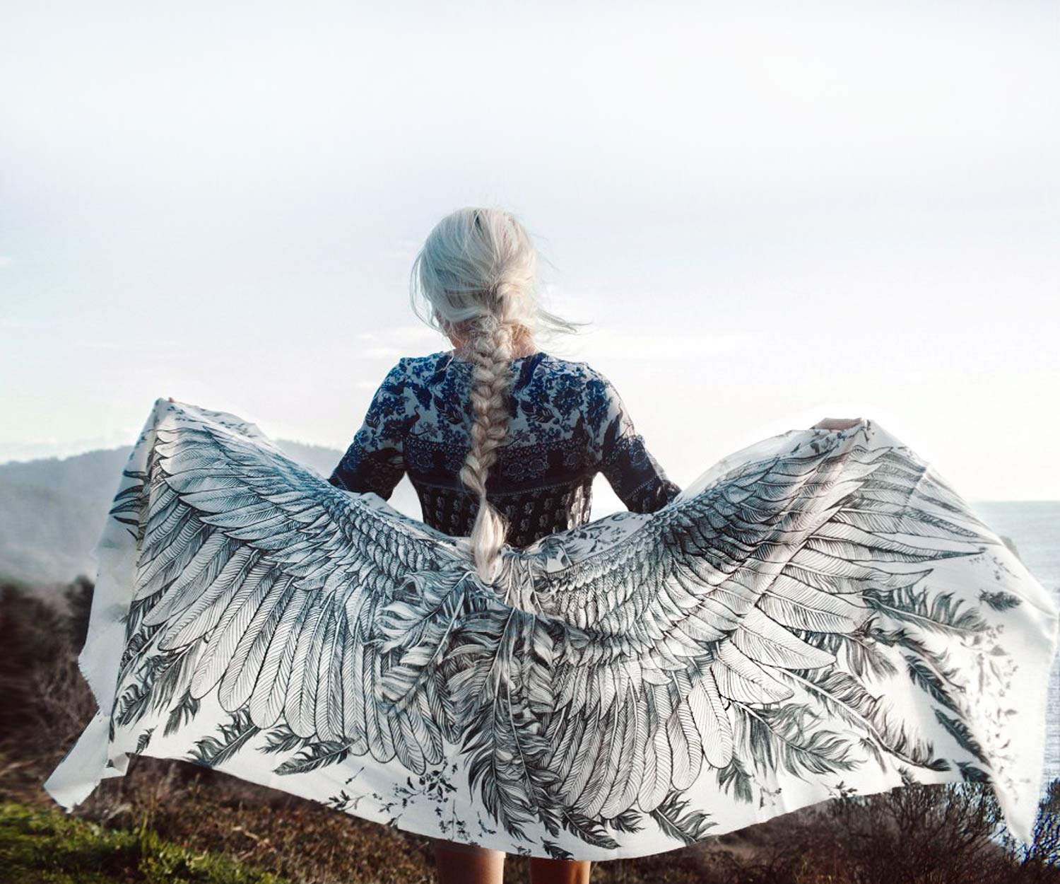 Game of Thrones, Dragon Scarf, Bridal Cape, Cashmere Wrap, Angel Scar…