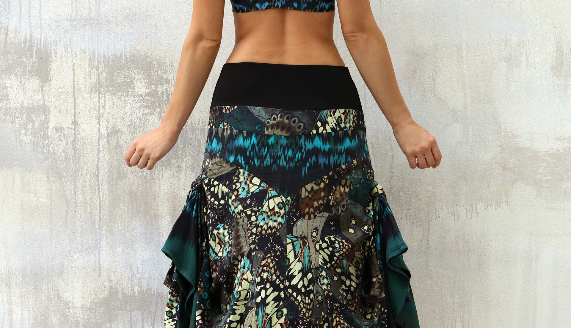 Agan Traders Chiffon Boho Chicos Tie Dye Skirt Buy Butterfly Maxi