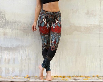 African Print Leggins, Yoga Pants, Womens Clothing, Women Active Wear, Fitness Tights, Gym Pants, Gym Pants, Athletic Clothes, Shovava