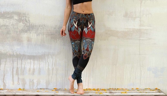 African Print Leggins, Yoga Pants, Womens Clothing, Women Active