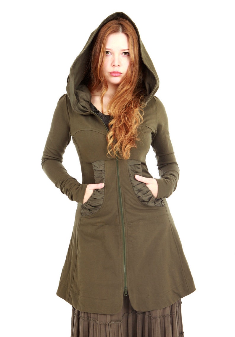 Women Cardigan, Olive Green Jacket SMALL ONLY, last one left 