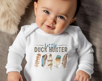 Baby Duck Gift Set Newborn Outdoor Bundle for Infant Hunting Present Little Mallard Bodysuit Package for Hunter Toddler Birthday Present