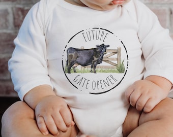 Ferme bébé tenue pays bébé ranch porter style occidental vie rurale ferme thème bétail design nouveau-né cadeau baby shower idée cadeau pays