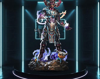 Galactus vs F4 Diorama - Marvel STL ( Fullsize + Bust ) | Digital Download