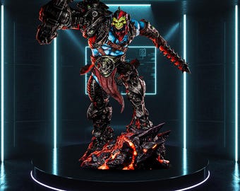 Steel-Jawed Battle Enforcer STL Figure & Bust | 1:6 Scale 3D Print Model