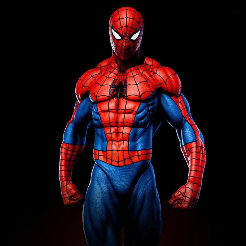 Spider-man Marvel Classic Suit STL File | Superhero 3D Print Model - Etsy