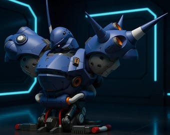 MS-18E Bust STL Figure | Final Battle Heavy Mecha | 1/48 Scale 3D Print