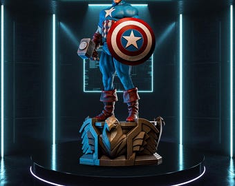 Captain America – Marvel Super Soldier STL | 4 Variant 3D Print Model