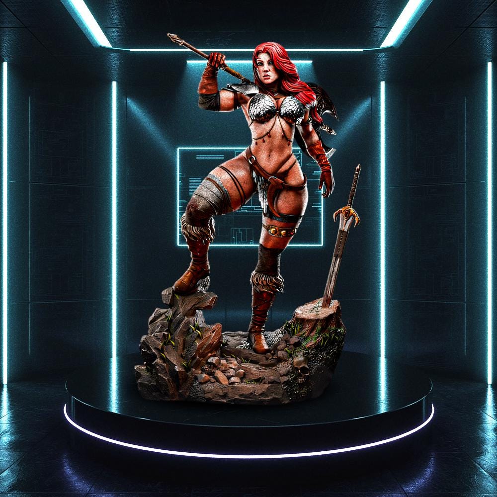 アメコミ RED SONIJA STATUE 1/6 Scale Red Sonja 1:6 Scale Action Figure - Entertainment Earth