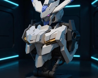 Bael STL Bust Figure | High Detail Mecha Display | 1/35 Scale 3D Print