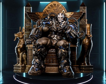 Ancient Tech Overlord STL Statue for 3D Printing