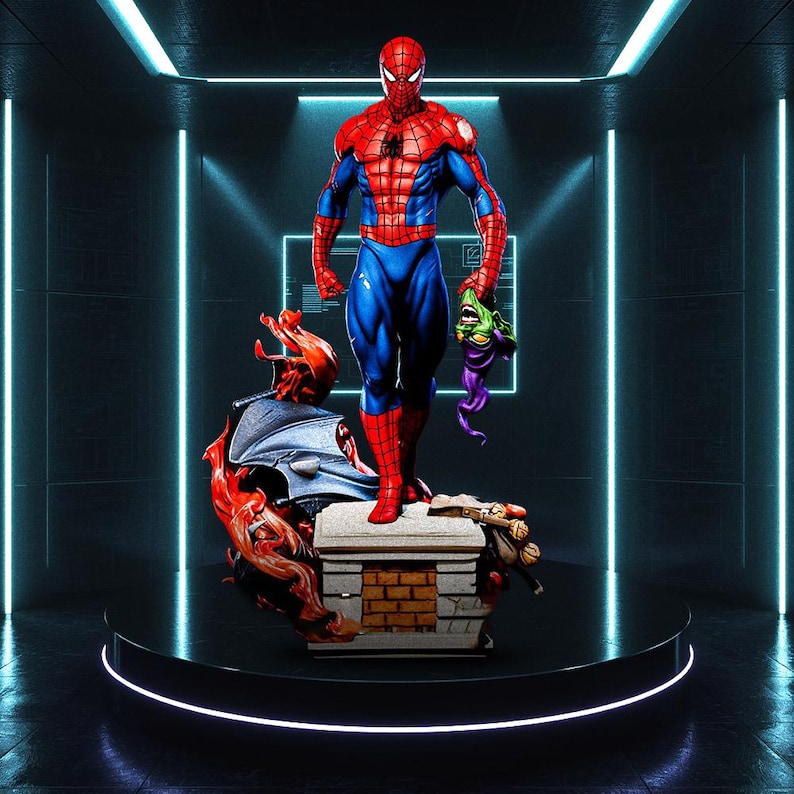 Spider-man Marvel Classic Suit STL File | Superhero 3D Print Model - Etsy