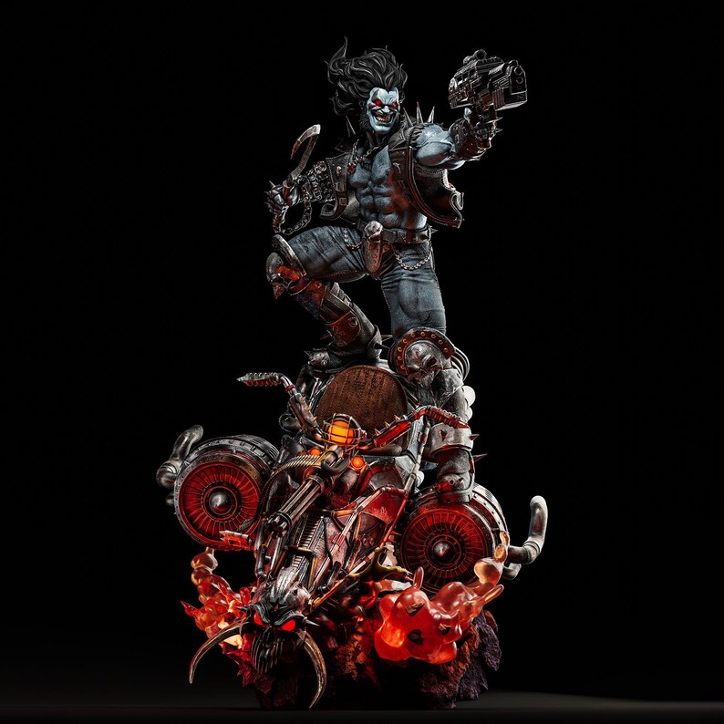 Lobo Fanart STL Statue + Bust | 1/6 Scale | 3D STL Print File Model ...