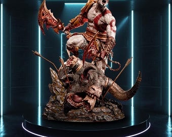 Kratos - God of War Ragnarok STL | Fullsize + Bust | Ghost of Sparta 3D Print Model
