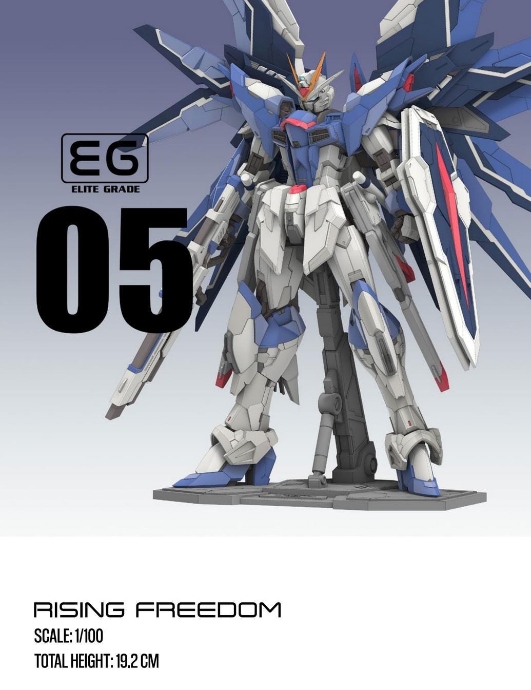 Rising Freedom STL Figure | 1/100 Scale | Season 5 - Elite Grade | 3D ...