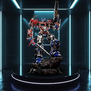 Optimus Prime STL Statue + Bust | 1/14 & 1/18 Scale Transformers Fanart 3D Print Diorama Model