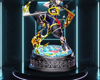 Sora STL - 1:6 Scale Statue Fanart 3D STL Print File | Split Parts | Supported + No Support