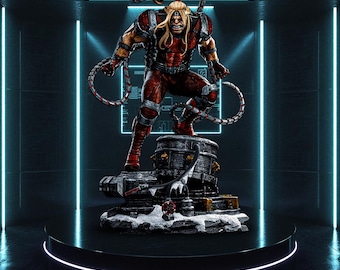 Cyber Warrior STL Statue | 1/6 Scale Fanart 3D Print File Model (No Support) Digital File Download