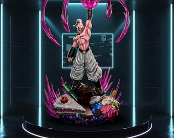 Evil Pink Monster STL Statue + Bust for 3D Printing