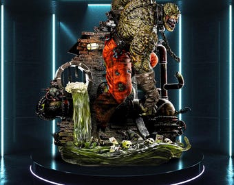 Killer Croc Fanart STL Statue | 1/6 Scale | 3D STL Print File Model Download