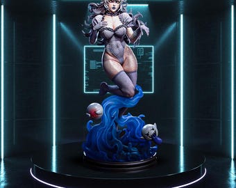 Ghost Princess Fanart STL Statue | 1/6 Scale | 3D STL Print File Model Download