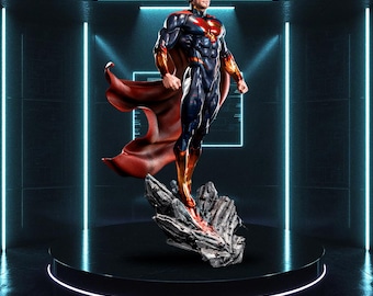Epic Hero STL-staty + byst | 1/6 skala Fanart 3D-utskriftsfil Dioramamodell (inget stöd)