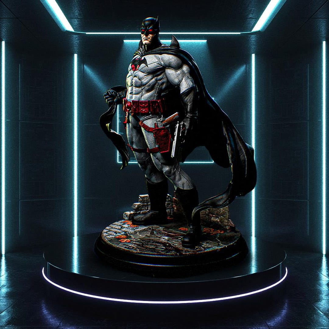 Dark Knight Hero STL - 1:6 Scale Statue Fanart 3D STL Print File ...