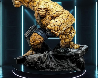 The Thing F4 Marvel | Classic Rock Titan STL Statue | 3D Print Collectible Model