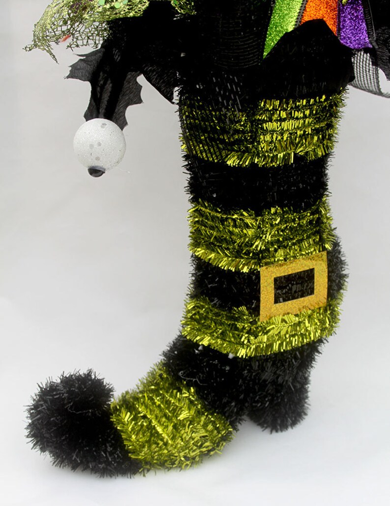 Halloween Witch Boot Arrangement Witches Boot Halloween Etsy