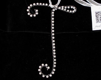 T Pearl Letter Monogram (All Letters Available)