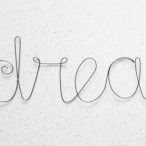 DREAM Wire Word Wall Hanging Art