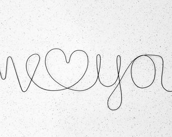ME & YOU Love Wire Words Wall Hanging