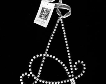 A Pearl Letter Monogram Initial Ornament (All Letters Available)