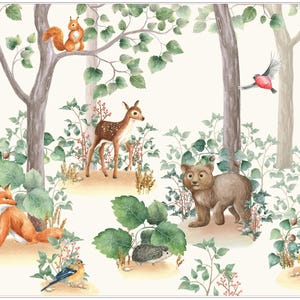 Woodland Nursery A1 Rice Decoupage paper by Dixie Belle - Belles and Whistles