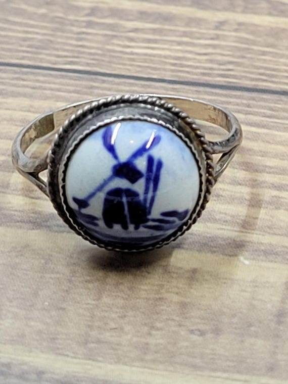 Sterling Silver Delft ring - image 3