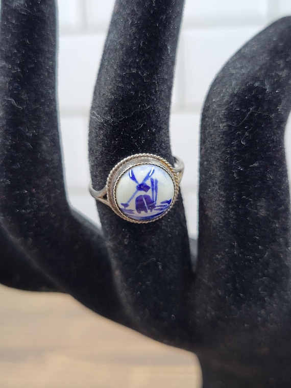 Sterling Silver Delft ring - image 1